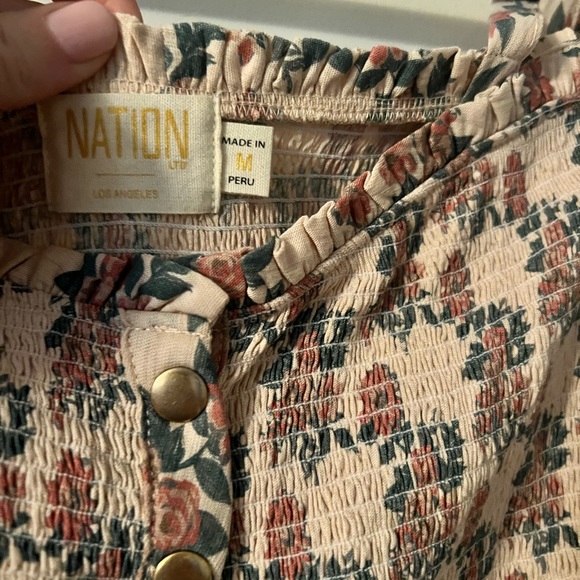 NWOT Nation Stretch off the shoulder top - Picture 4 of 4